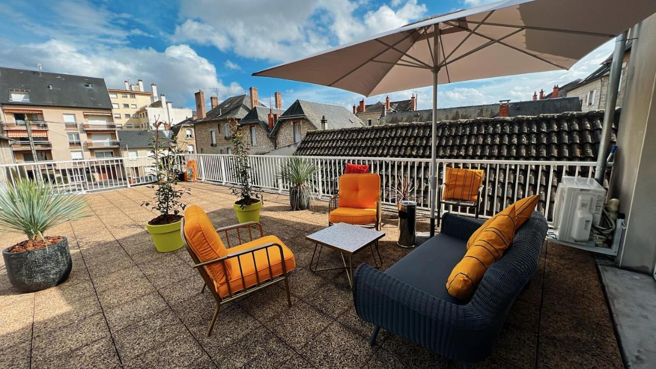 Accueillant T2 Renove Clim Centre Ville Terrasse Brive-la-Gaillarde Eksteriør billede